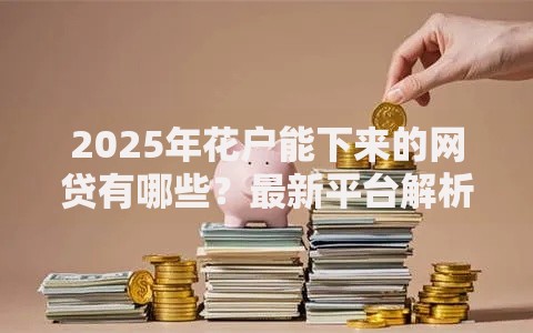 2025年花户能下来的网贷有哪些？最新平台解析与申请攻略
