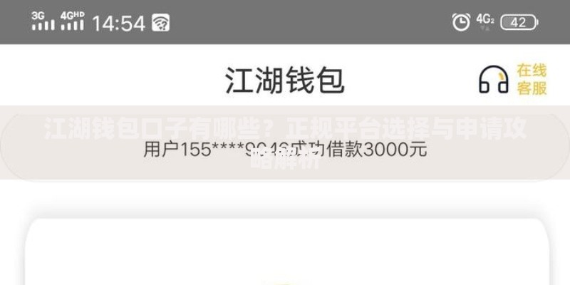 江湖钱包口子有哪些?正规平台选择与申请攻略解析 江湖钱包口子有哪些?正规平台选择与申请攻略解析