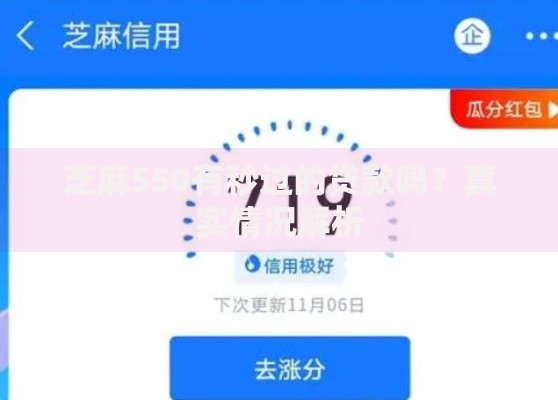 芝麻550有秒过的贷款吗？真实情况解析