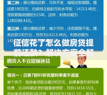 征信花了怎么做房贷提前还款?解决方案全解析 征信花了怎么做房贷提前还款?解决方案全解析