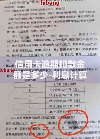 信用卡逾期扣款金额是多少-利息计算与违约金解析