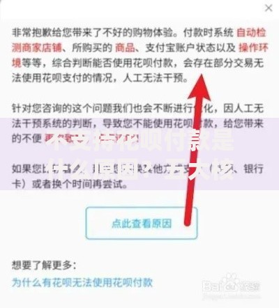 不支持花呗付款是什么原因？五大核心问题解析