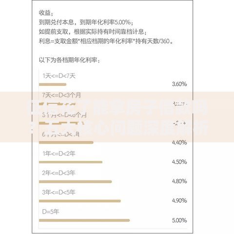 征信花了能拿房子借款吗？五大核心问题深度解析