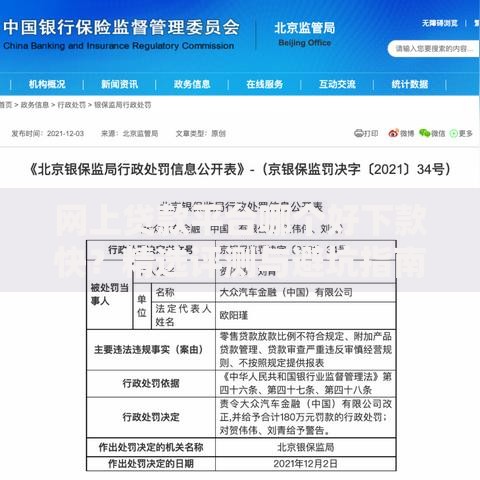 网上贷款平台哪个好下款快？精选评测与避坑指南