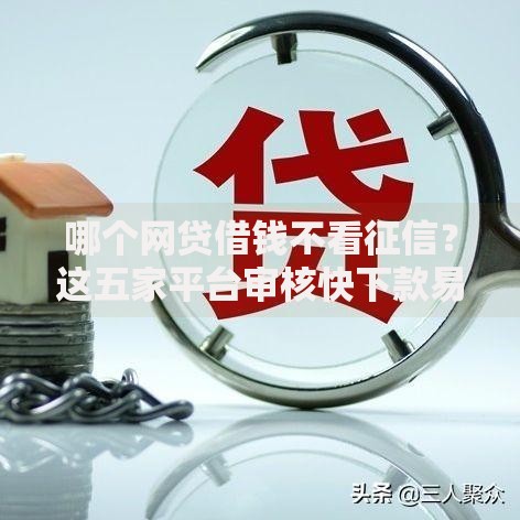 哪个网贷借钱不看征信？这五家平台审核快下款易