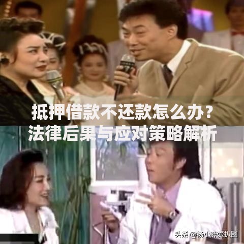 抵押借款不还款怎么办？法律后果与应对策略解析