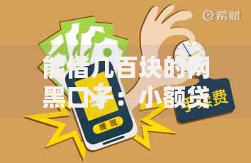 能借几百块的网黑口子：小额贷款如何避坑？