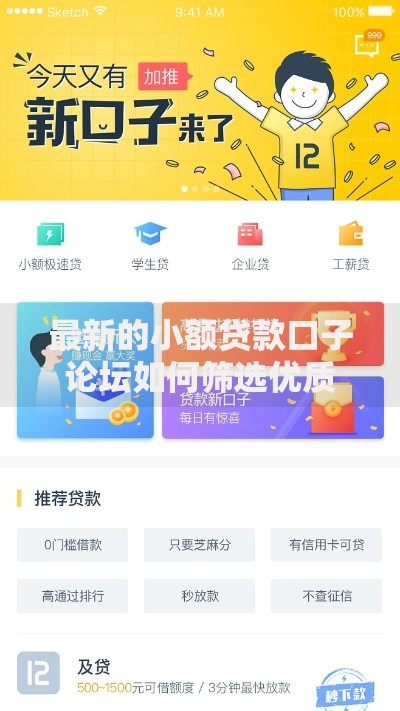 最新的小额贷款口子论坛如何筛选优质平台