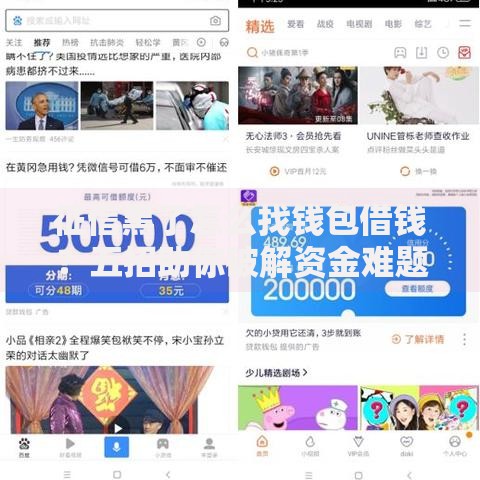 征信黑了怎么找钱包借钱？五招助你破解资金难题