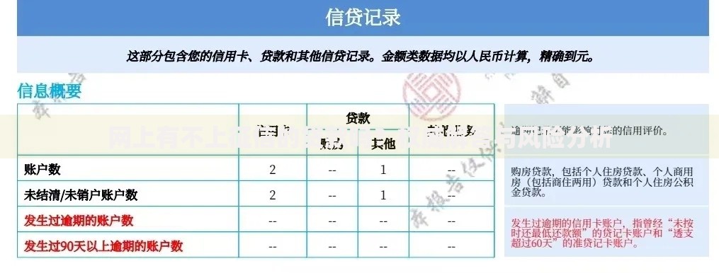 网上有不上征信的贷款吗？权威解答与风险分析
