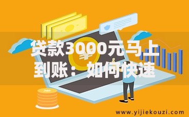 贷款3000元马上到账：如何快速申请？流程条件全解析