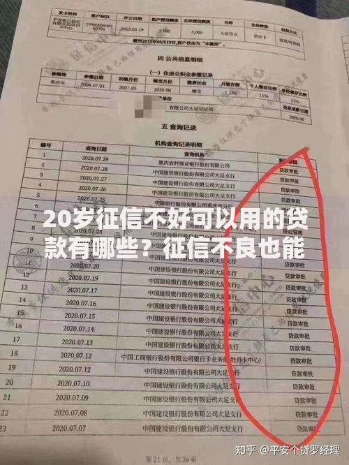 20岁征信不好可以用的贷款有哪些?征信不良也能申请的平台盘点 20岁征信不好可以用的贷款有哪些?征信不良也能申请的平台盘点