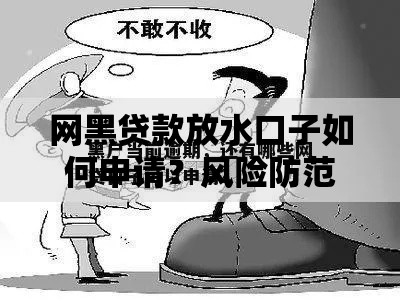网黑贷款放水口子如何申请？风险防范与注意事项解析