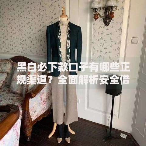 黑白必下款口子有哪些正规渠道？全面解析安全借贷攻略