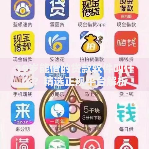 19岁能借的贷款软件叫什么？精选正规平台解析