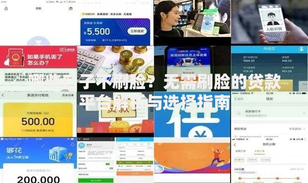 哪些口子不刷脸?无需刷脸的贷款平台解析与选择指南 哪些口子不刷脸?无需刷脸的贷款平台解析与选择指南