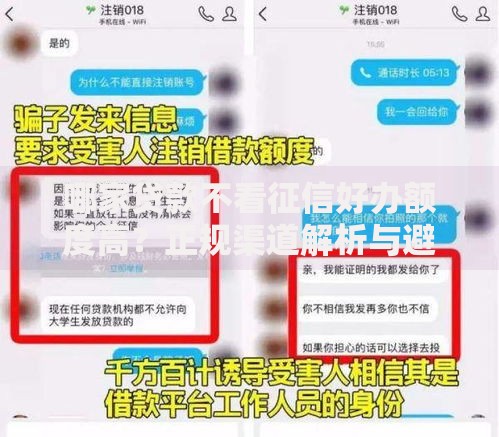 哪家贷款不看征信好办额度高?正规渠道解析与避坑指南 哪家贷款不看征信好办额度高?正规渠道解析与避坑指南
