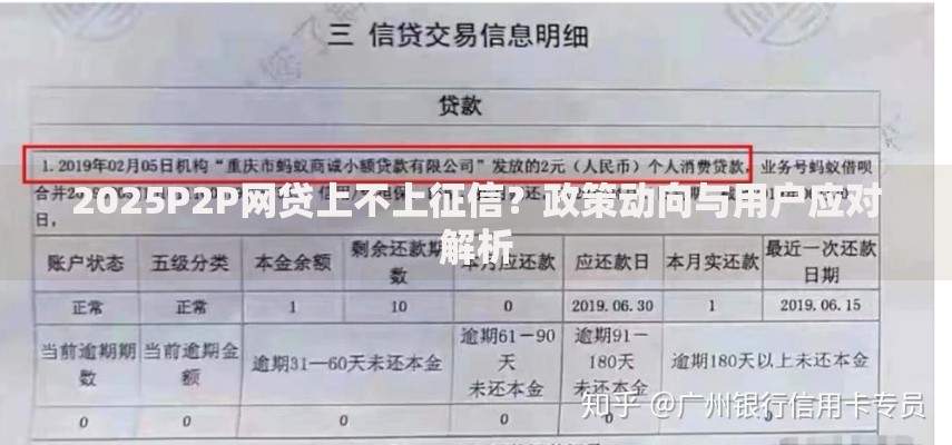 2025P2P网贷上不上征信？政策动向与用户应对解析