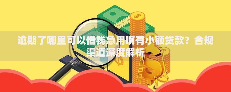 逾期了哪里可以借钱急用啊有小额贷款？合规渠道深度解析