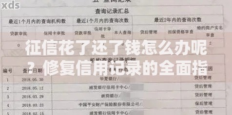 征信花了还了钱怎么办呢？修复信用记录的全面指南