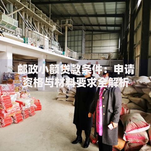 邮政小额贷款条件：申请资格与材料要求全解析