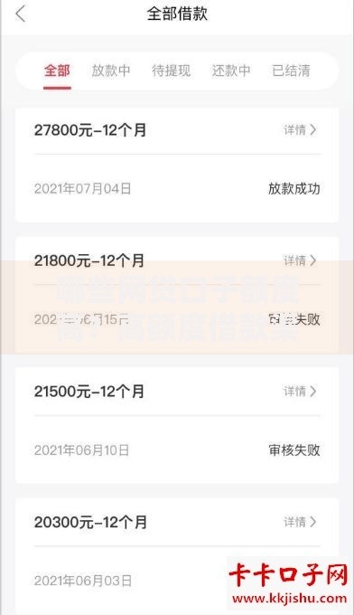 哪些网贷口子额度高？高额度借款渠道深度解析