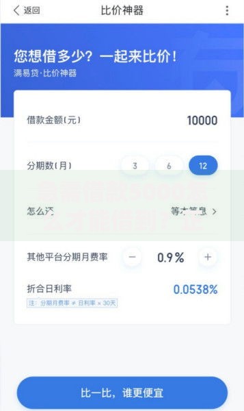 急需借款5000怎么才能借到？正规低息方案全解析