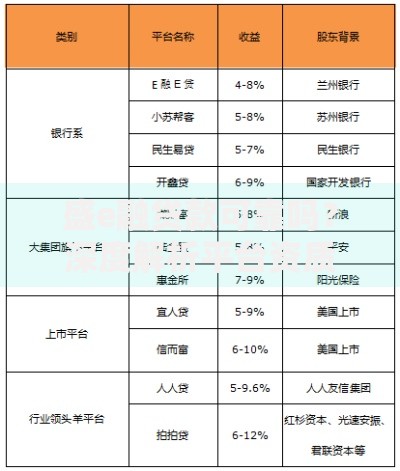 盛e融贷款可靠吗？深度解析平台资质与用户风险