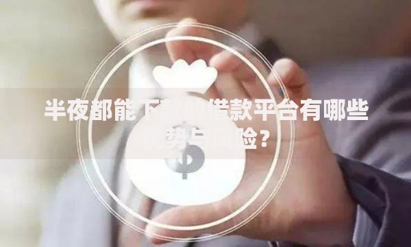 半夜都能下款的借款平台有哪些优势与风险？