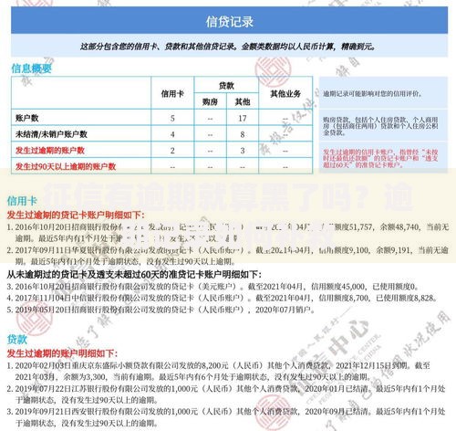 征信有逾期就算黑了吗？逾期记录如何补救
