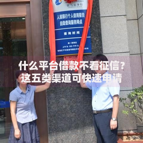 什么平台借款不看征信？这五类渠道可快速申请