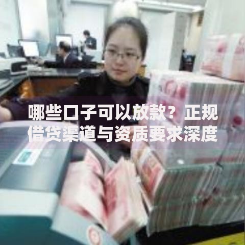 哪些口子可以放款？正规借贷渠道与资质要求深度解析