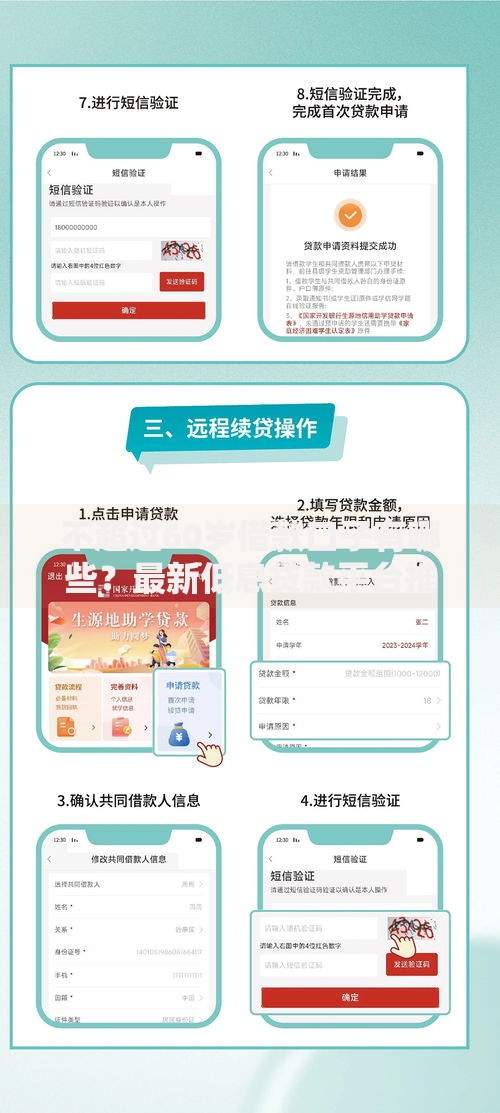不超过60岁借款口子有哪些？最新低息贷款平台推荐