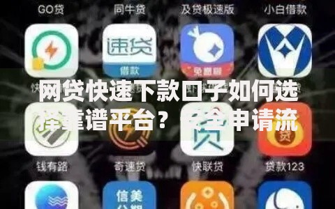 网贷快速下款口子如何选择靠谱平台？安全申请流程解析