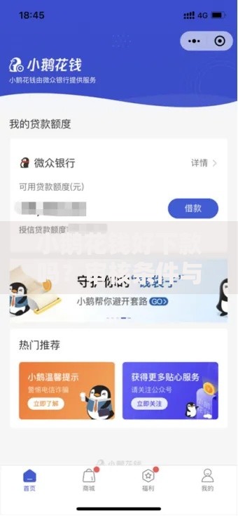 小鹅花钱好下款吗？审核条件与流程深度解析
