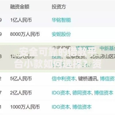 安全可靠的借款平台小款如何选择？资质与风控全面解析