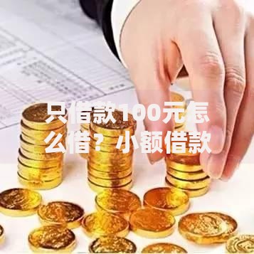 只借款100元怎么借？小额借款渠道与操作全解析