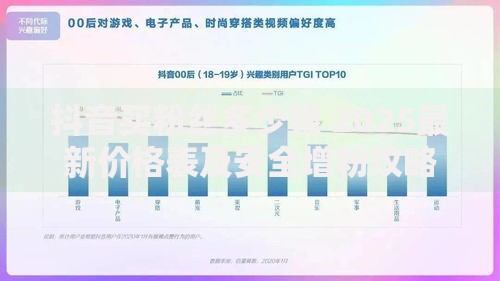抖音买粉丝多少钱 2025最新价格表及安全增粉攻略
