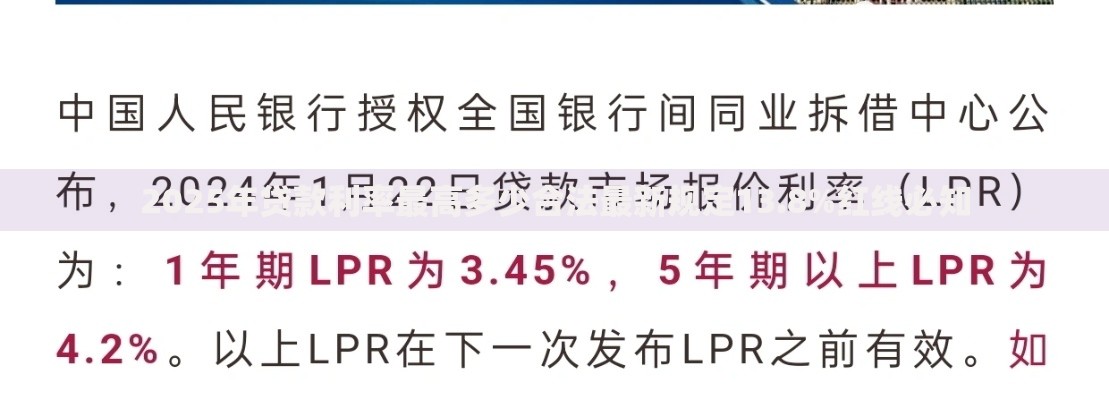 2025年贷款利率最高多少合法最新规定13.8%红线必知