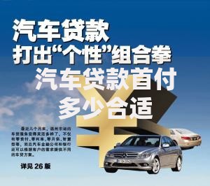 汽车贷款首付多少合适