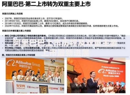 阿里巴巴上市历程及双重主要上市最新进展