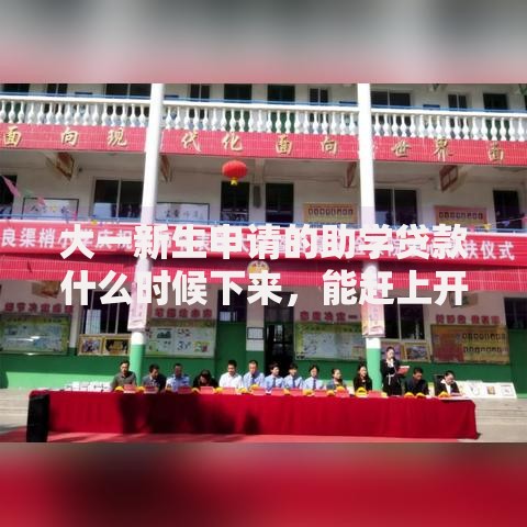 大一新生申请的助学贷款什么时候下来，能赶上开学缴费吗