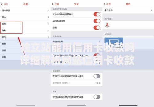 独立站能用信用卡收款吗详细解析网站信用卡收款设置与安全管理