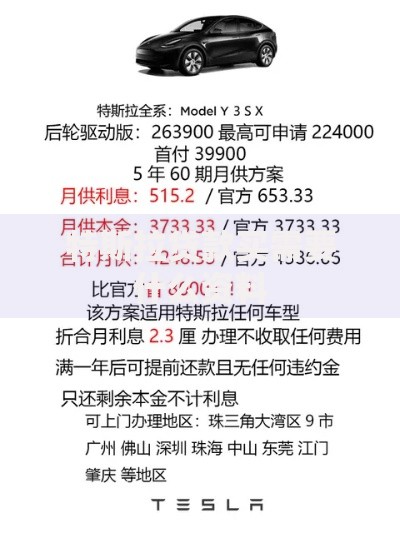 特斯拉贷款买需要什么资料