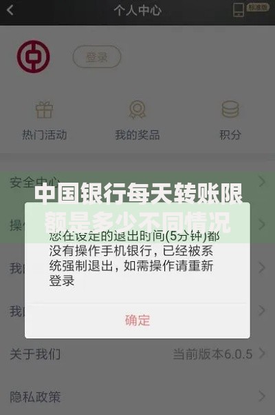 中国银行每天转账限额是多少不同情况限额详解