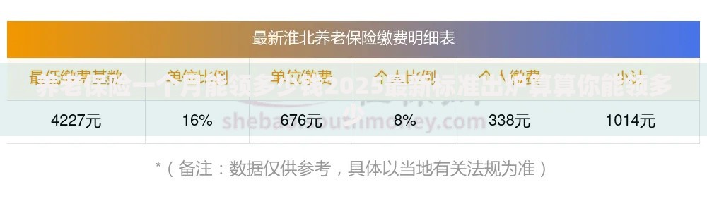 养老保险一个月能领多少钱2025最新标准出炉算算你能领多少