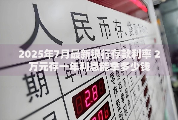 2025年7月最新银行存款利率 2万元存一年利息能拿多少钱