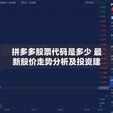 拼多多股票代码是多少 最新股价走势分析及投资建议