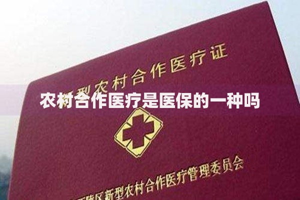 农村合作医疗是医保的一种吗