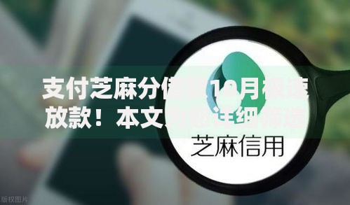 支付芝麻分借款10月极速放款！本文为您详细筛选！